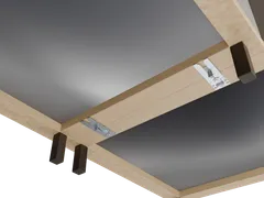 BR-500 Metal Köşe Birleştirici, mobilyada: takılı