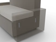 BR-510 Kol Bağlantı Kızağı 12 cm, mobilyada: takılı